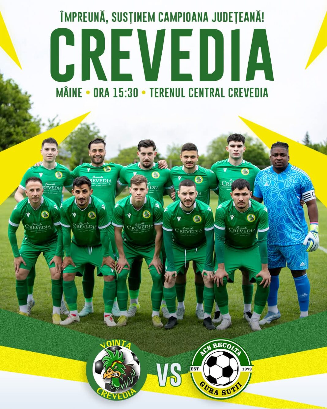 Voința Crevedia pregătește un final de sezon memorabil pe teren propriu!