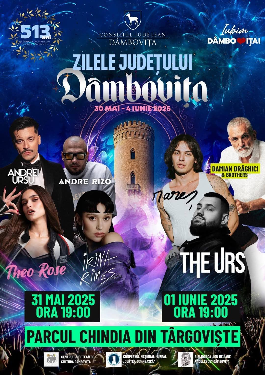 „Zilele Județului Dâmbovița 2025” în perioada 30 mai-4 iunie 2025: O sărbătoare de neuitat pentru comunitatea  dâmbovițeană. VIDEO