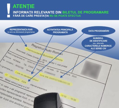 ATENȚIE la programările online la RAR!