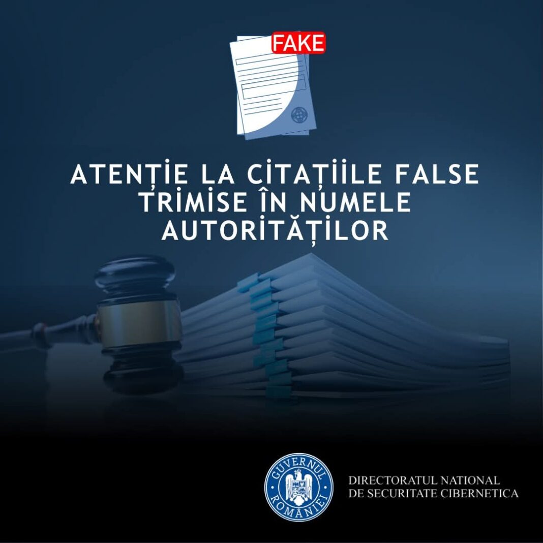 Avertisment oficial: Citații false trimise în numele Poliției și altor autorități!