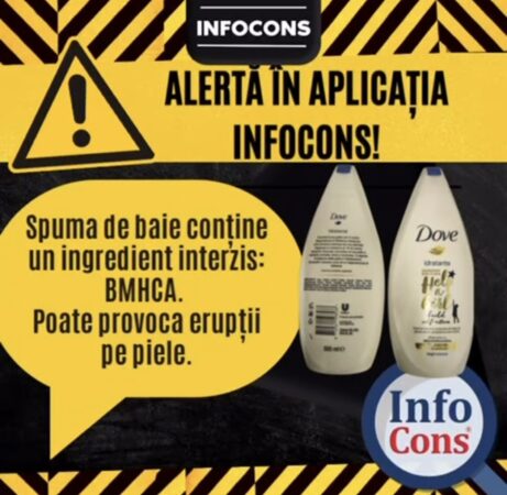 Avertizarea de la InfoCons privind spuma de baie Dove