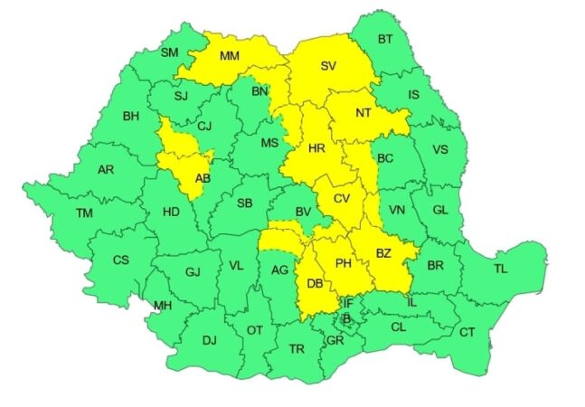 COD GALBEN de furtuni în județul Dâmbovița