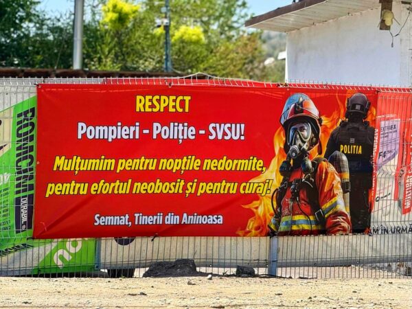 Incendiul de la groapa de gunoi din Aninoasa a fost stins după patru zile de luptă continuă