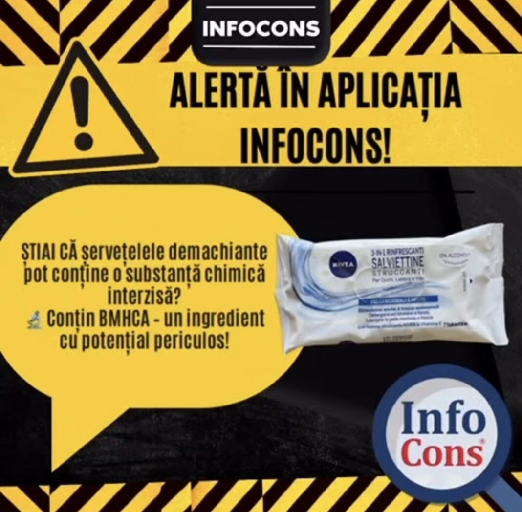InfoCons avertizează: Șervețelele demachiante Nivea pot conține o substanță interzisă în UE