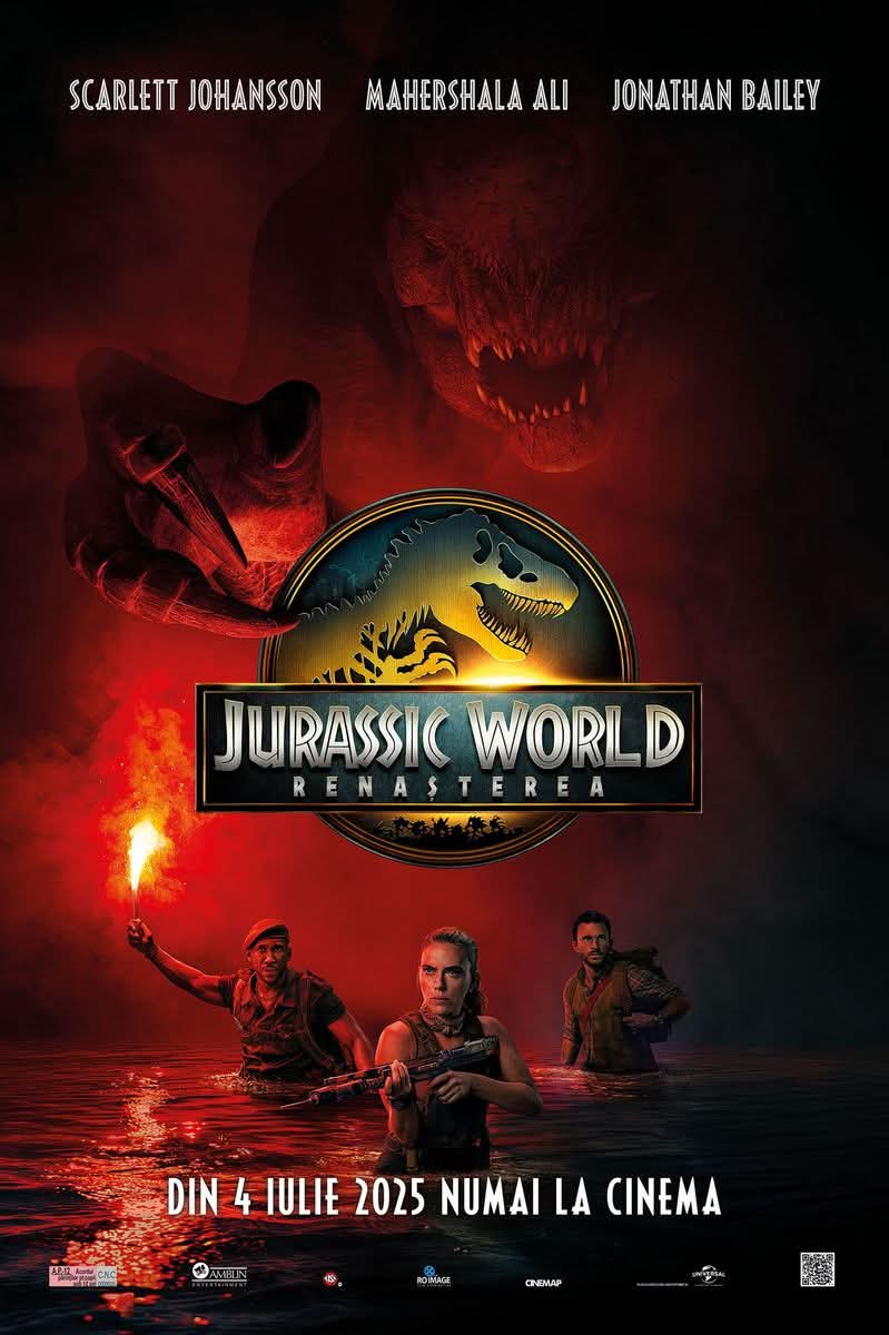  Premiera mult așteptată „Jurassic World- Renașterea” vine pe 4 iulie, la Cinema Independența Târgoviște