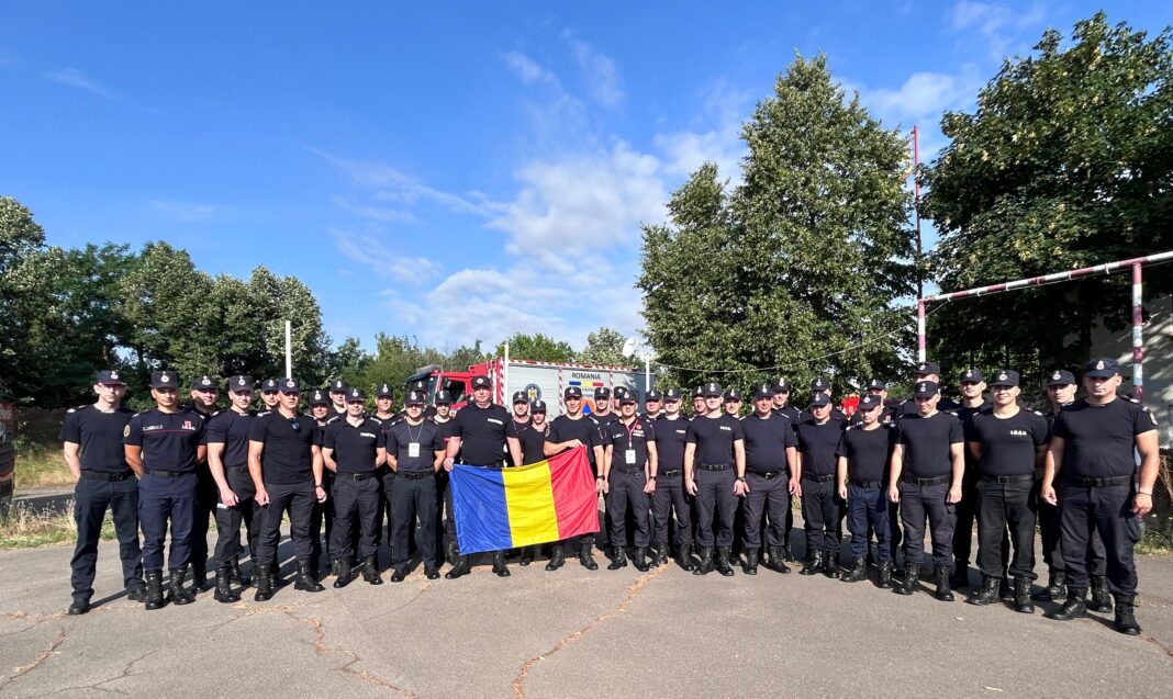 Pompierii români intervin în Franța: 40 de salvatori pre-poziționați pentru stingerea incendiilor de pădure