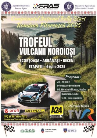 Raliul se întâlnește cu tradiția românească la Vulcanii Noroioși: Etapa 3 a Campionatului Național Rally Start – România Pitorească în județul Buzău Raliul se întâlnește cu tradiția românească la Vulcanii Noroioși: Etapa 3 a Campionatului Național Rally Start – România Pitorească în județul Buzău