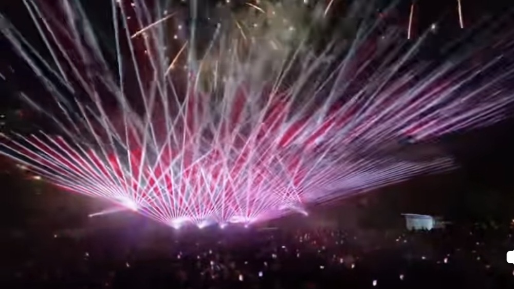 Spectacol grandios de lasere și artificii la Zilele Județului Dâmbovița