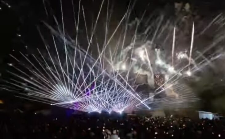 Spectacol grandios de lasere și artificii la Zilele Județului Dâmbovița