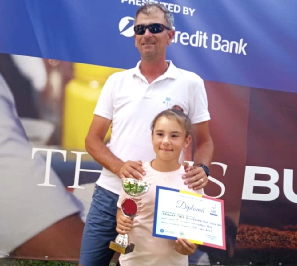 Teodora Bucura, vicecampioană națională la dublu U10!