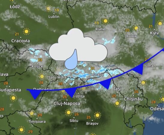Vremea devine răcoroasă în următoarele trei zile, furtuni și ploi de vară dar aerul tropical revine de luni Vremea devine răcoroasă în următoarele trei zile, furtuni și ploi de vară dar aerul tropical revine de luni