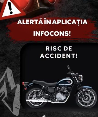 ALERTĂ INFOCONS, MOTOCICLETE KAWASAKI CU DEFECT PERICULOS: MOTORUL SE POATE OPRI ÎN MERS!