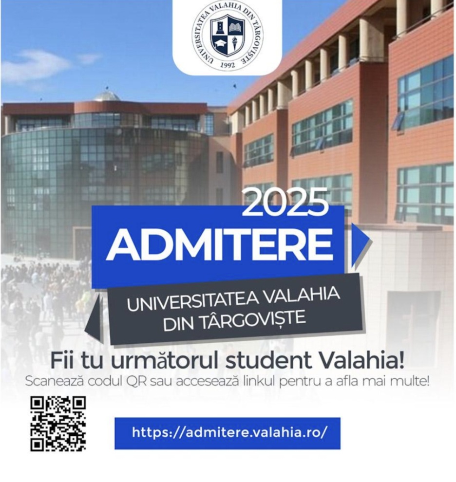Admitere 2025 la Facultatea de Științe Politice, Litere și Comunicare din cadrul Universității „Valahia” din Târgoviște