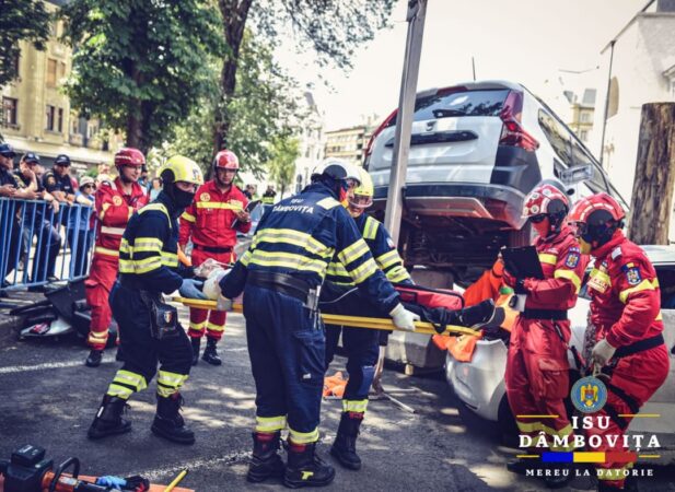 ISU Dâmbovița, la înălțime la Competiția Națională de Descarcerare și Prim Ajutor de la Timișoara