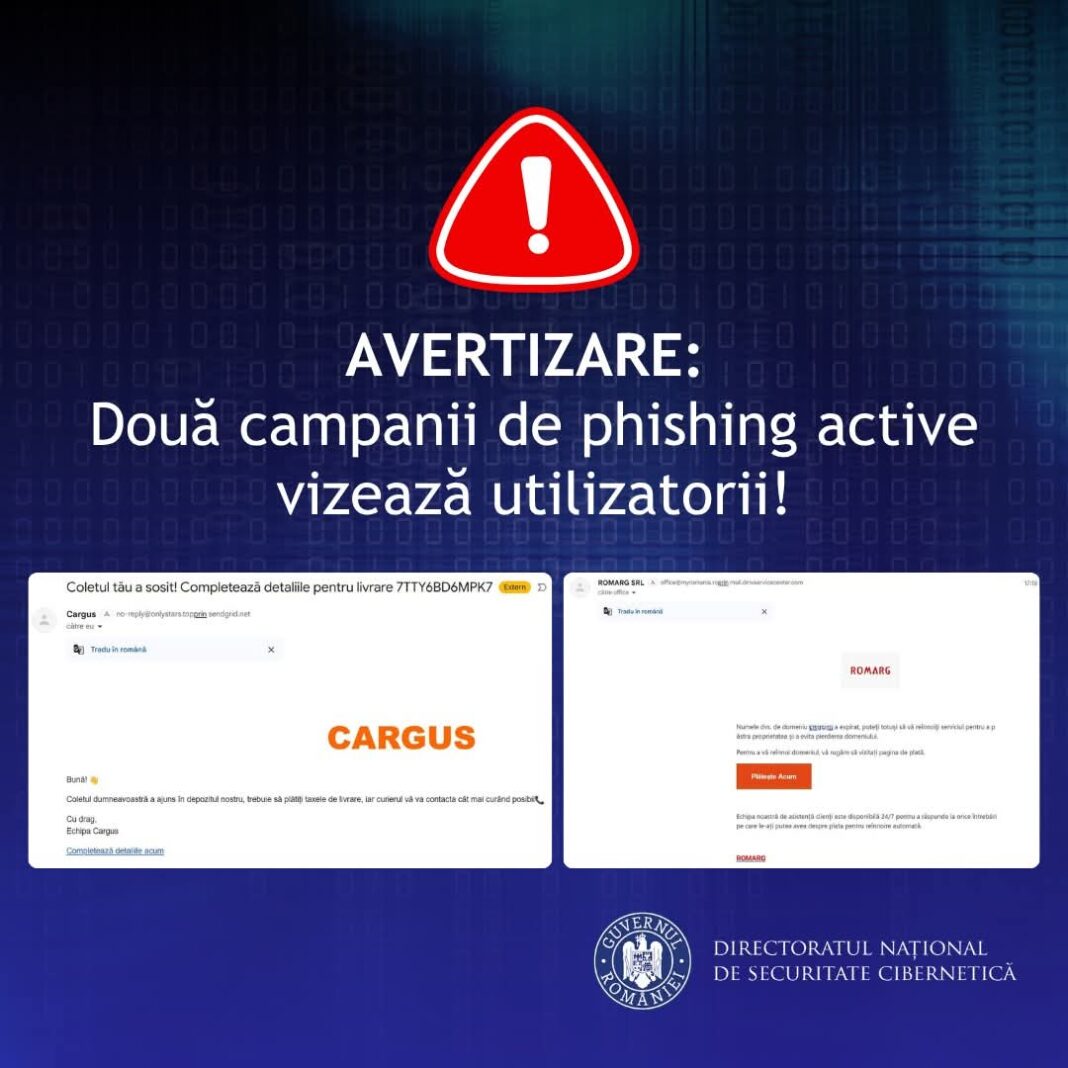 Pericol online: Email-uri și SMS-uri false încearcă să fure bani și date personale