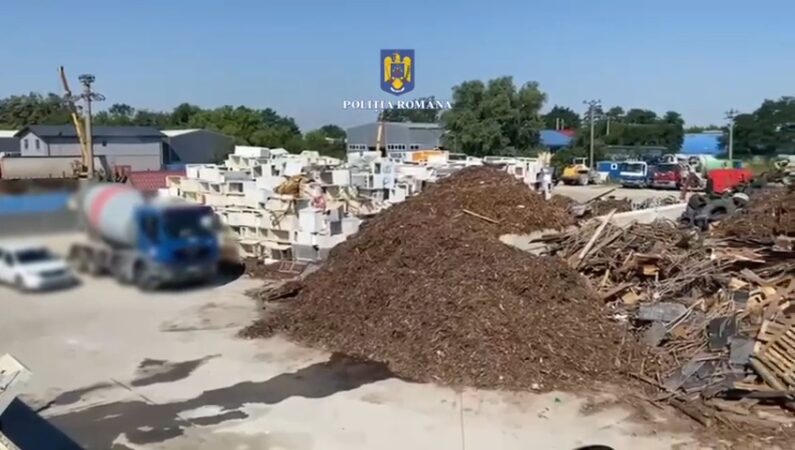 Dezastru: Polițiștii dâmbovițeni au făcut controale pe linia deșeurilor și substanțelor periculoase