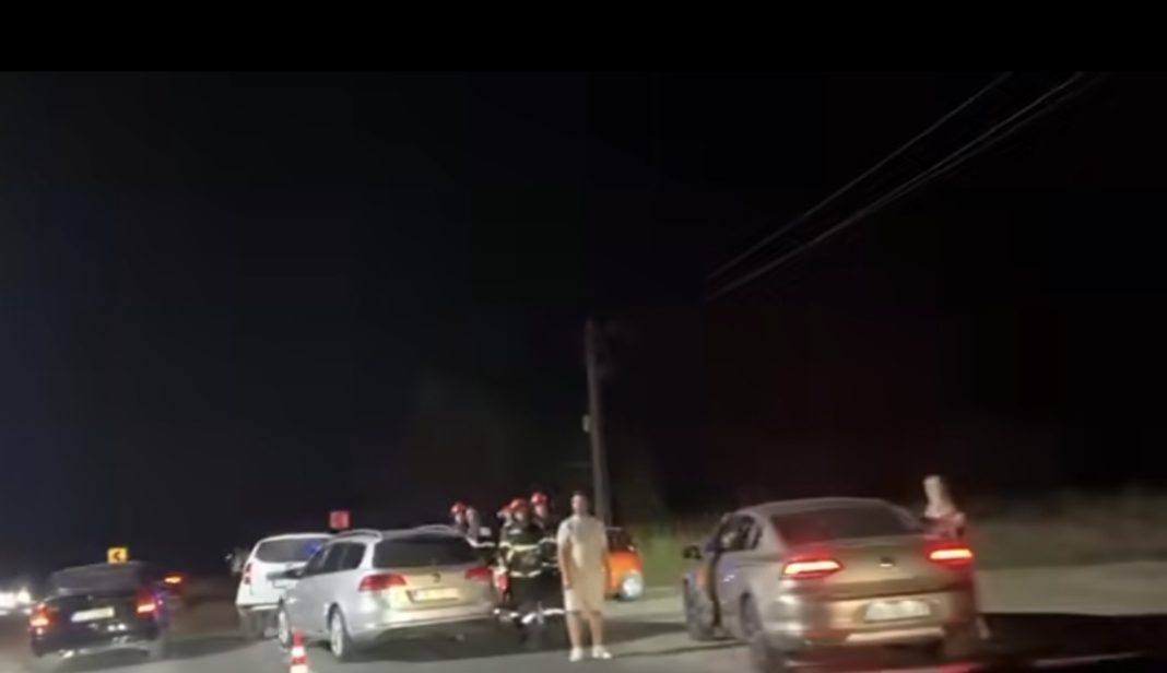 Accident rutier în Târgoviște, cartierul Priseaca: Patru persoane transportate la spital