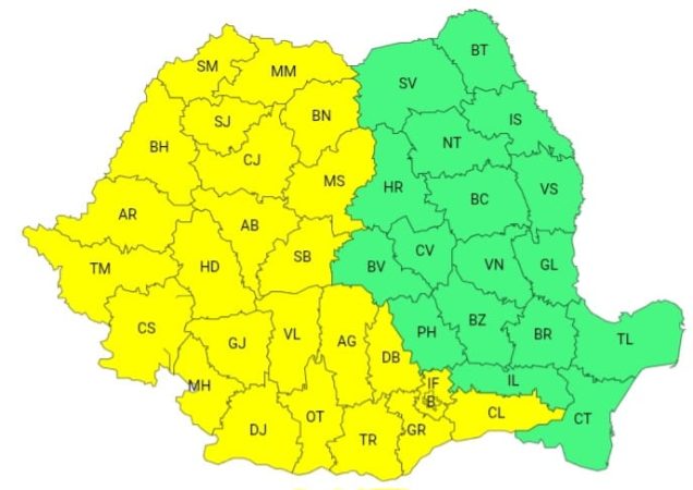 Județul Dâmbovița sub COD GALBEN de caniculă