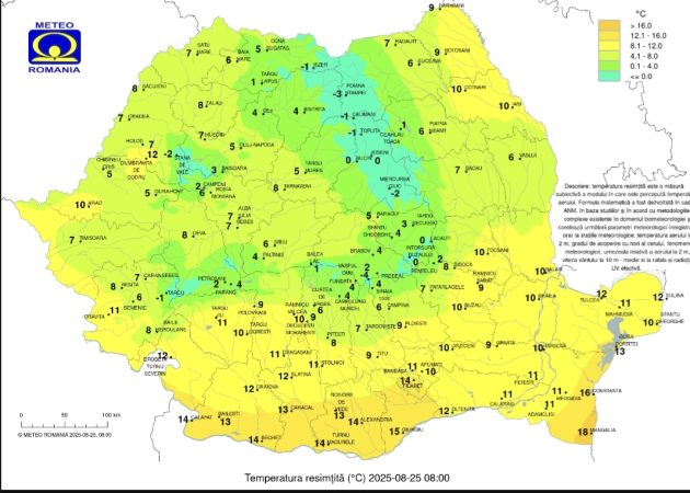 Brrrr! Dimineață geroasă de august în mai multe zone din România, temperaturi de -1°C Brrrr! Dimineață geroasă de august în mai multe zone din România, temperaturi de -1°C
