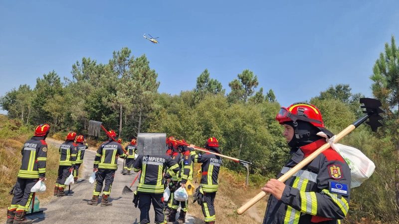 Pompierii români, în prima linie a luptei cu incendiile de pădure din Spania Pompierii români, în prima linie a luptei cu incendiile de pădure din Spania