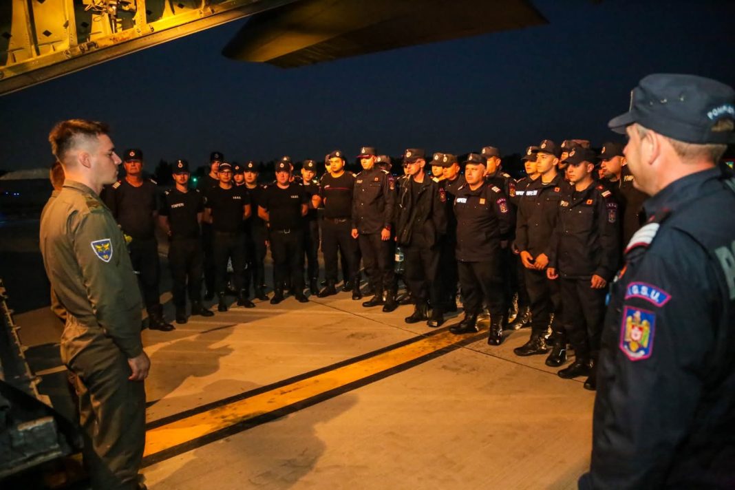 Pompierii români au plecat  în misiune de stingere a incendiilor în Spania