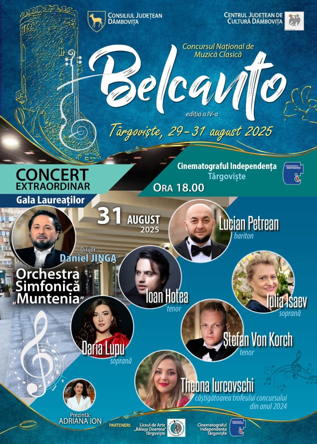 Târgoviște  va găzdui Festivalul–Concurs Național de Muzică Clasică „Belcanto” – ediția a IV-a