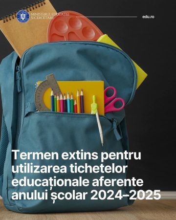 Termen prelungit pentru utilizarea tichetelor educaționale de 500 lei Termen prelungit pentru utilizarea tichetelor educaționale de 500 lei