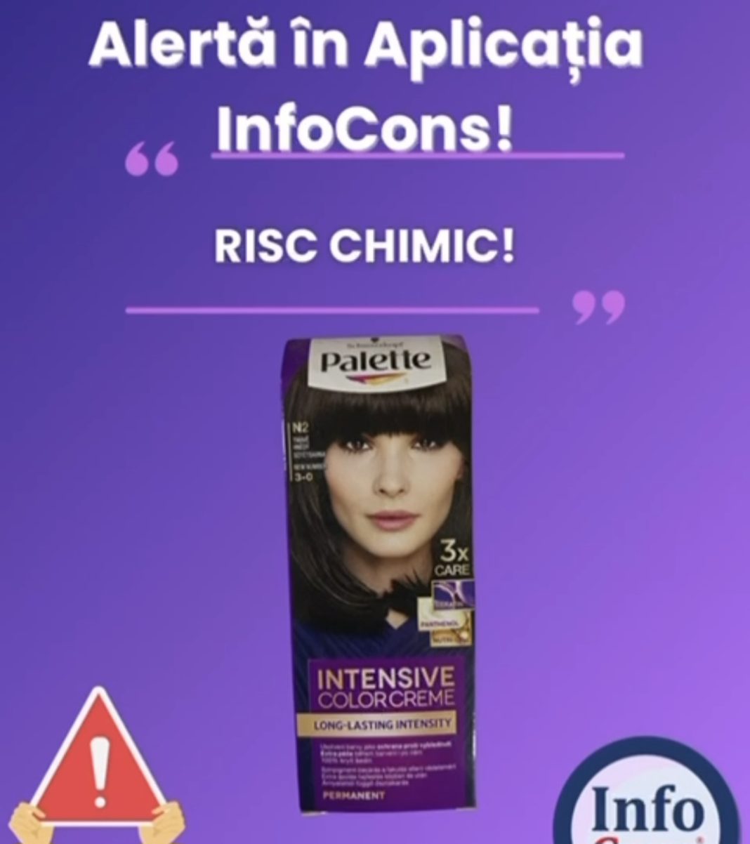 Alertă consumatori: Vopsea de păr Schwarzkopf Palette,  risc chimic ridicat! 