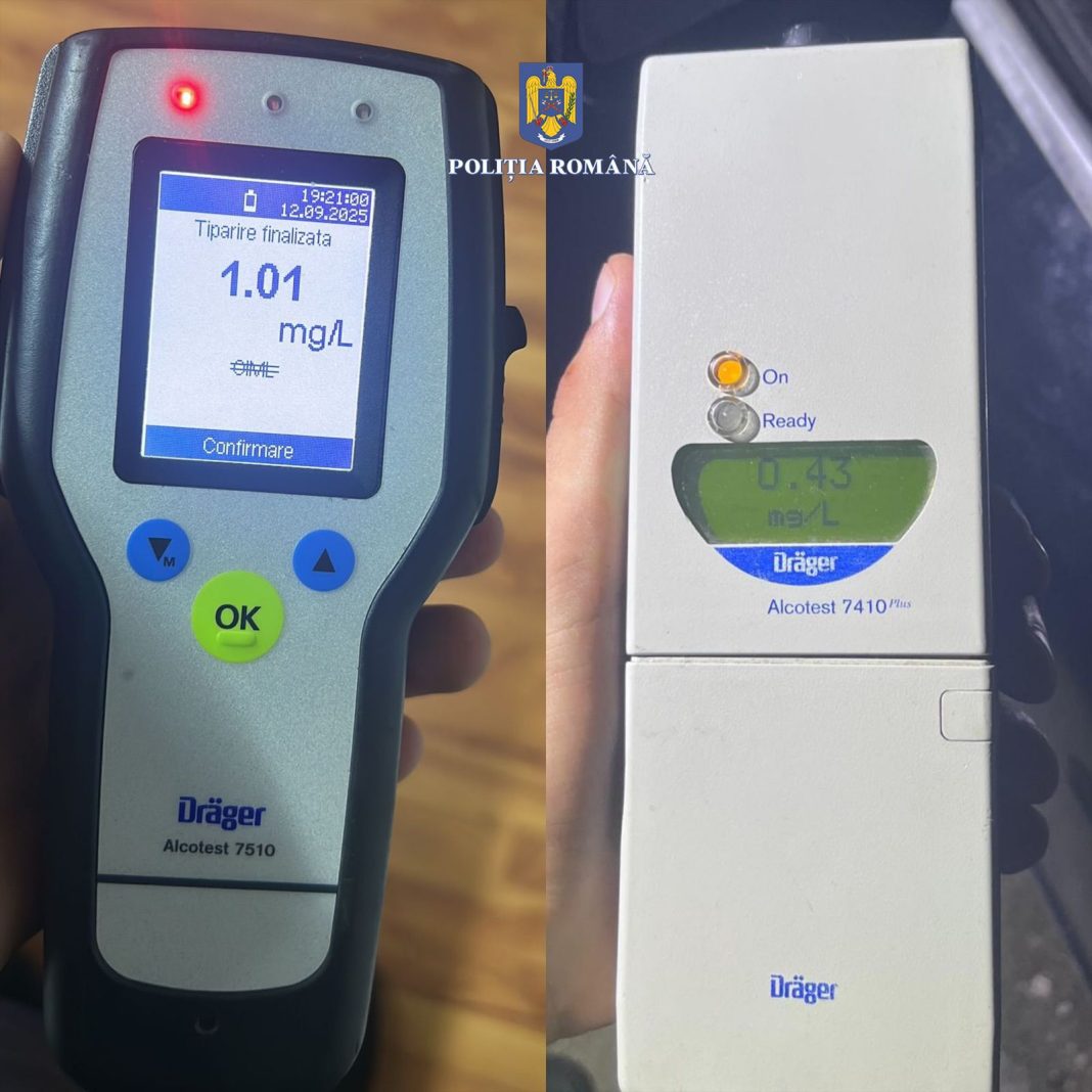 Doi bărbați din Runcu, prinși conducând sub influența alcoolului și cu permisul suspendat 