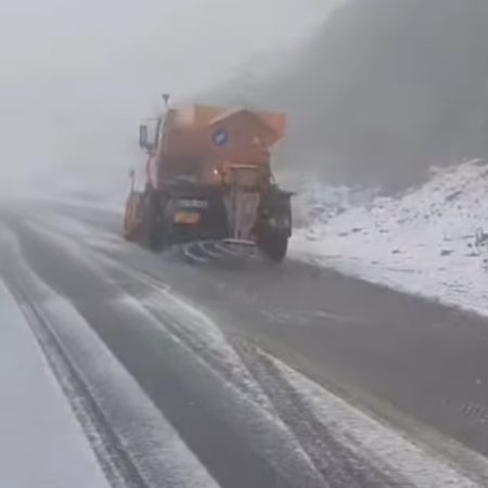 Iarnă timpurie pe Transfăgărășan