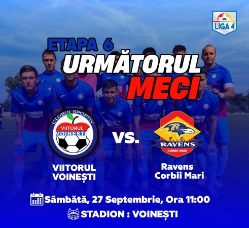 Liga 4 Dâmbovița – Etapa a 6-a se joacă astăzi Liga 4 Dâmbovița – Etapa a 6-a se joacă astăzi