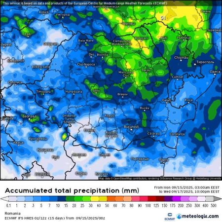 Ploi în județul Dâmbovița, din această noapte 
