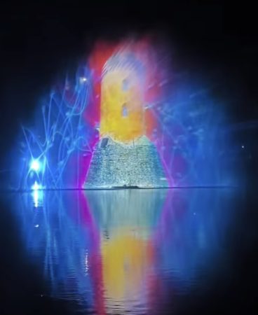 Spectacol de lumini pe Lacul Chindia în a doua seară a Zilelor Cetății Târgoviște 2025