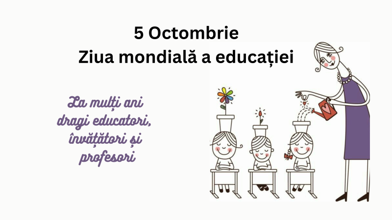 5 octombrie – Ziua Educației în România 