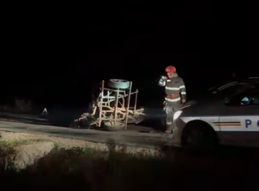 Au văzut moartea cu ochii Au văzut moartea cu ochii: Coliziune violentă  între un autoturism și o căruță