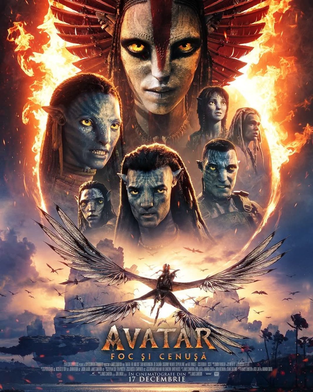 Avatar: Foc și Cenușă – Noul poster a sosit la Cinema Independența Târgoviște! 