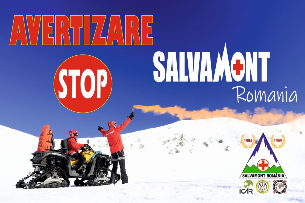 Avertisment Salvamont Avertisment Salvamont: Condiții extrem de periculoase pe munte în acest weekend