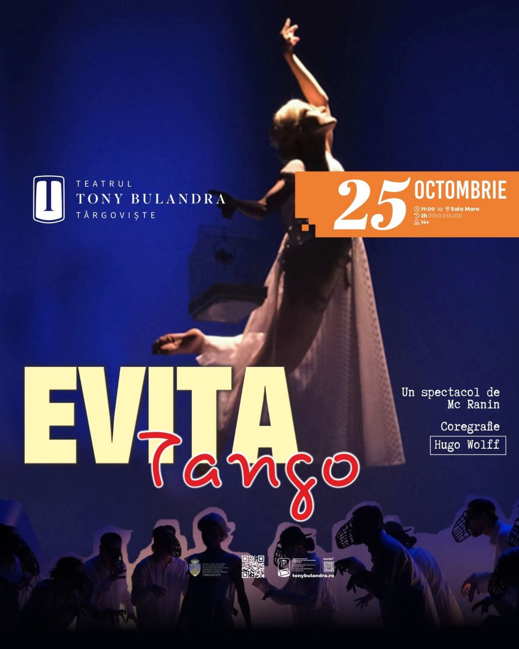 Pășește în universul misterios Astăzi: Pășește în universul misterios al Evei Péron la Teatrul Tony Bulandra din Târgoviște!
