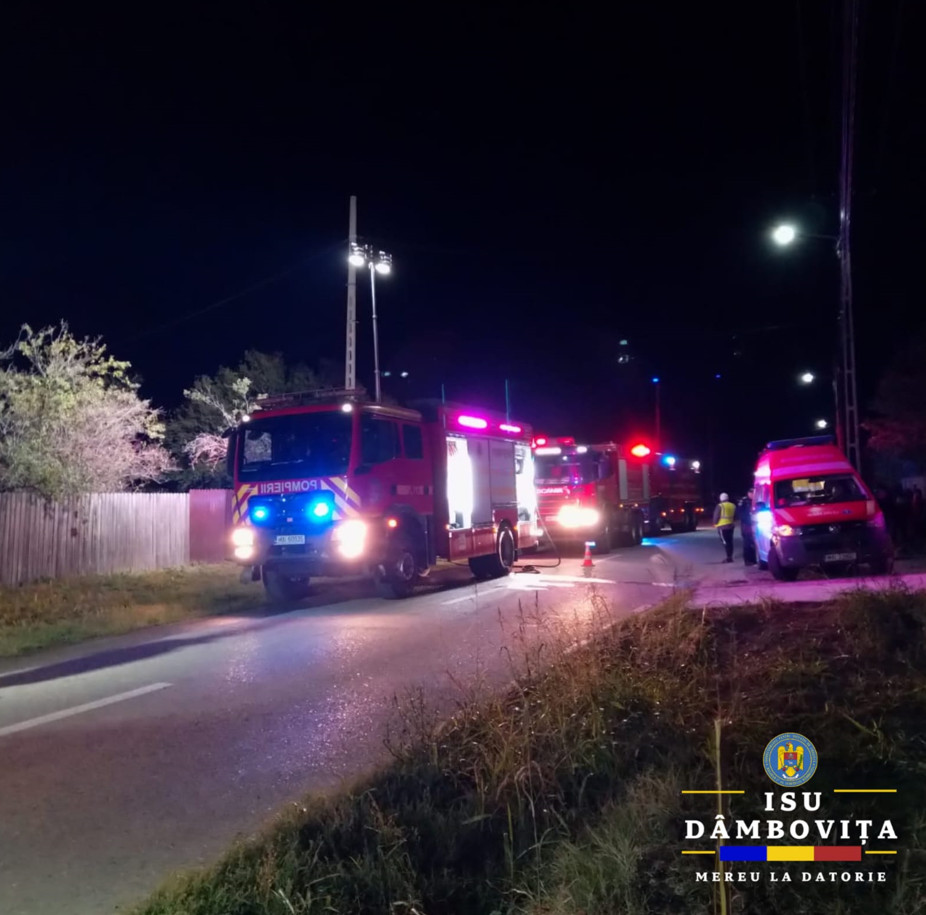 Tragedie la Tărtășești: O femeie și-a pierdut viața într-un incendiu care i-a mistuit locuința