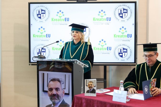 Universitatea „Valahia” din Târgoviște a acordat titlul de Doctor Honoris Causa președintelui Universității Politehnica din Tomar, João Paulo Pereira de Freitas Coroado 