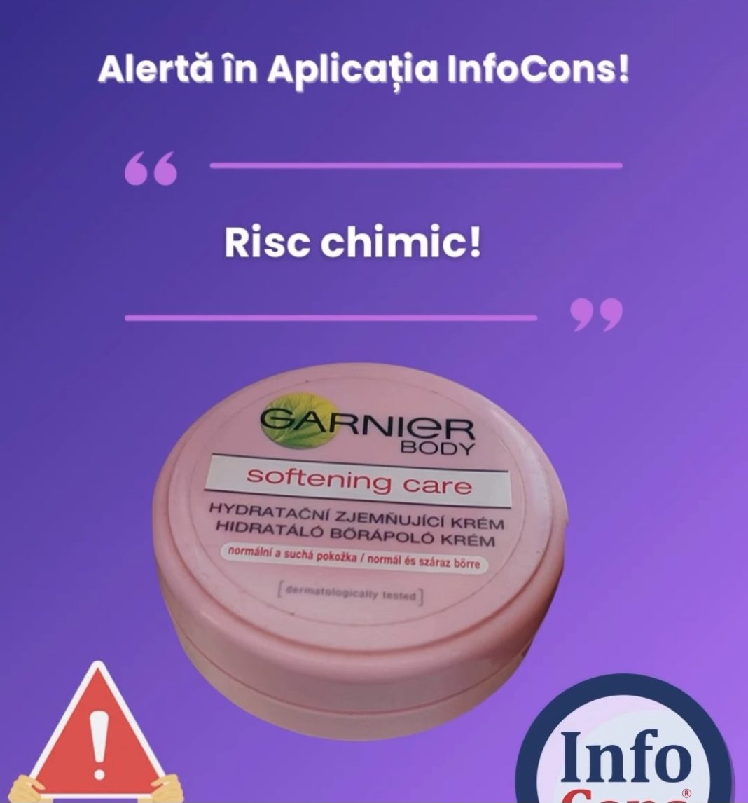 ALERTĂ INFOCONS: Cremă de corp Garnier conține substanță interzisă 