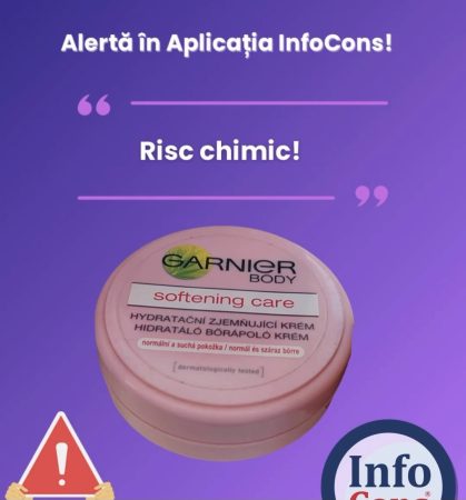 ALERTĂ INFOCONS: Cremă de corp Garnier conține substanță interzisă ALERTĂ INFOCONS: Cremă de corp Garnier conține substanță interzisă