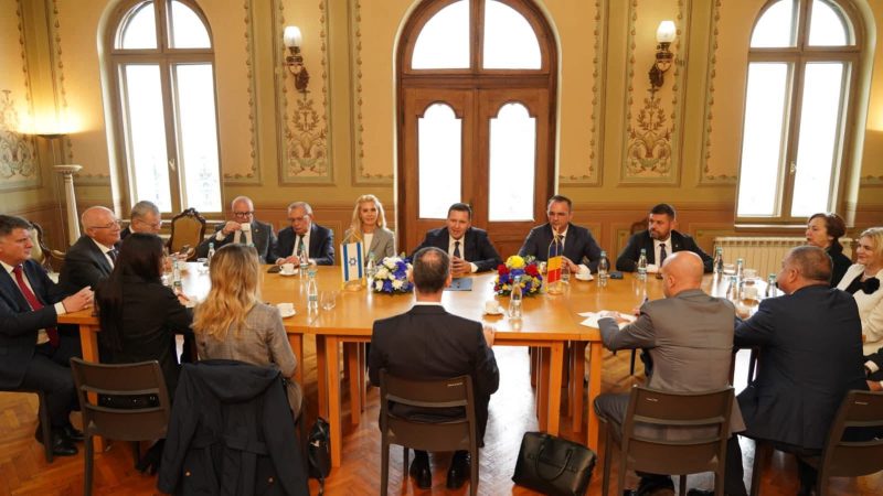 Ambasadorul Israelului în România, Dr. Lior Ben Dor, a vizitat Primăria Târgoviște 