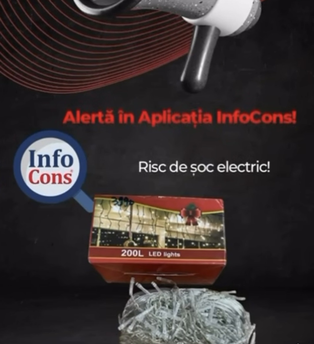 Avertisment InfoCons: Instalațiile luminoase XWATT, retrase de pe piață din cauza riscului major de șoc electric