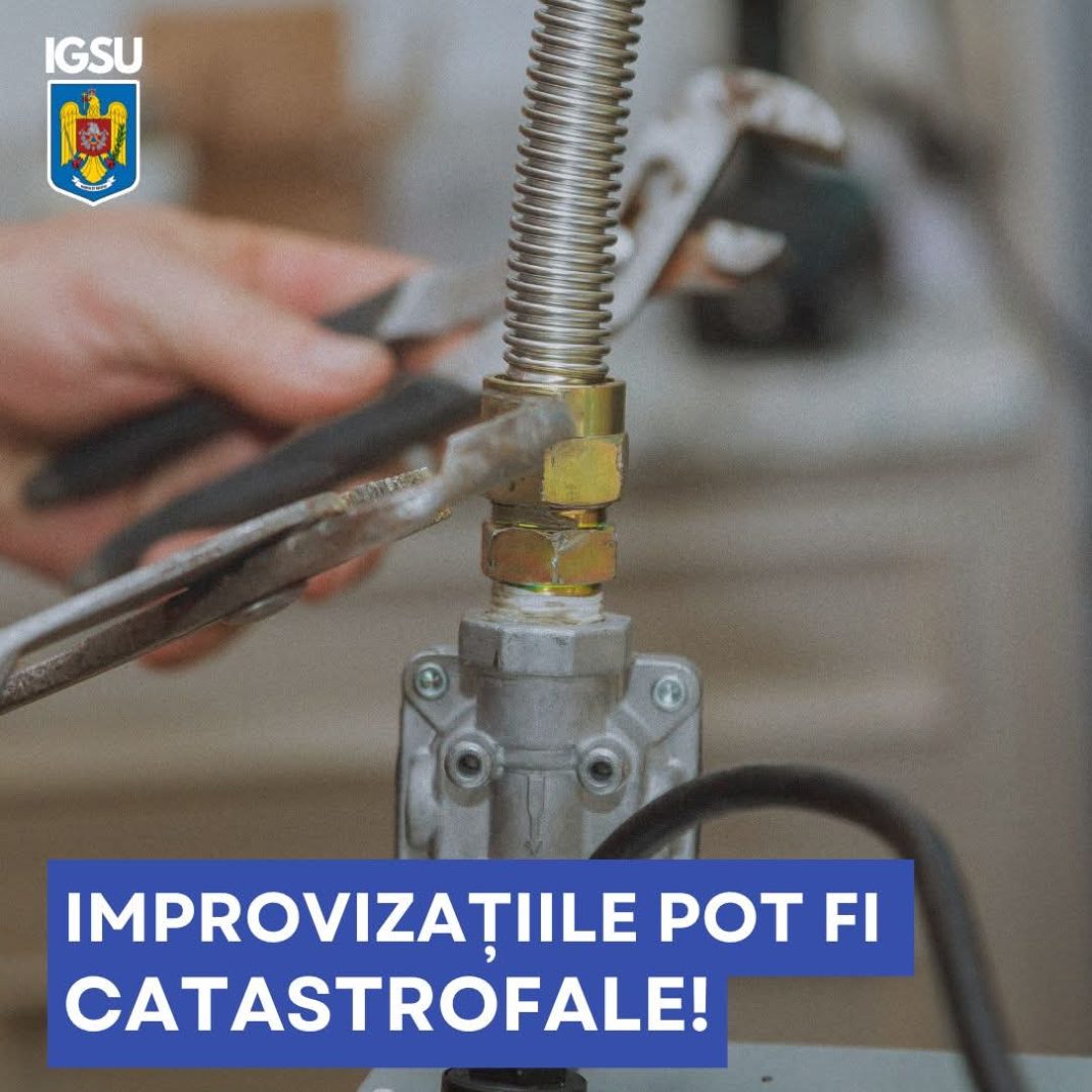 ISU Dâmbovița: Improvizațiile la instalațiile de gaze pot fi fatale