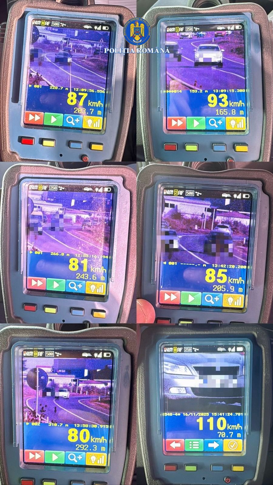 Vitezomanii prinși în acțiune de polițiștii rutieri 