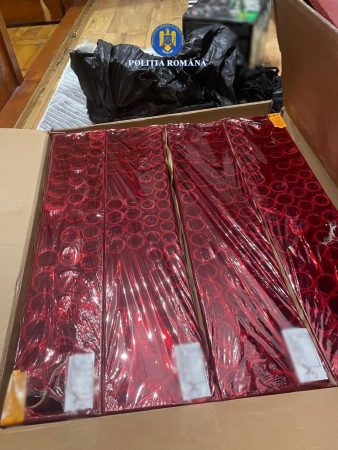 200 de kilograme de articole pirotehnice, confiscate în Târgoviște 
