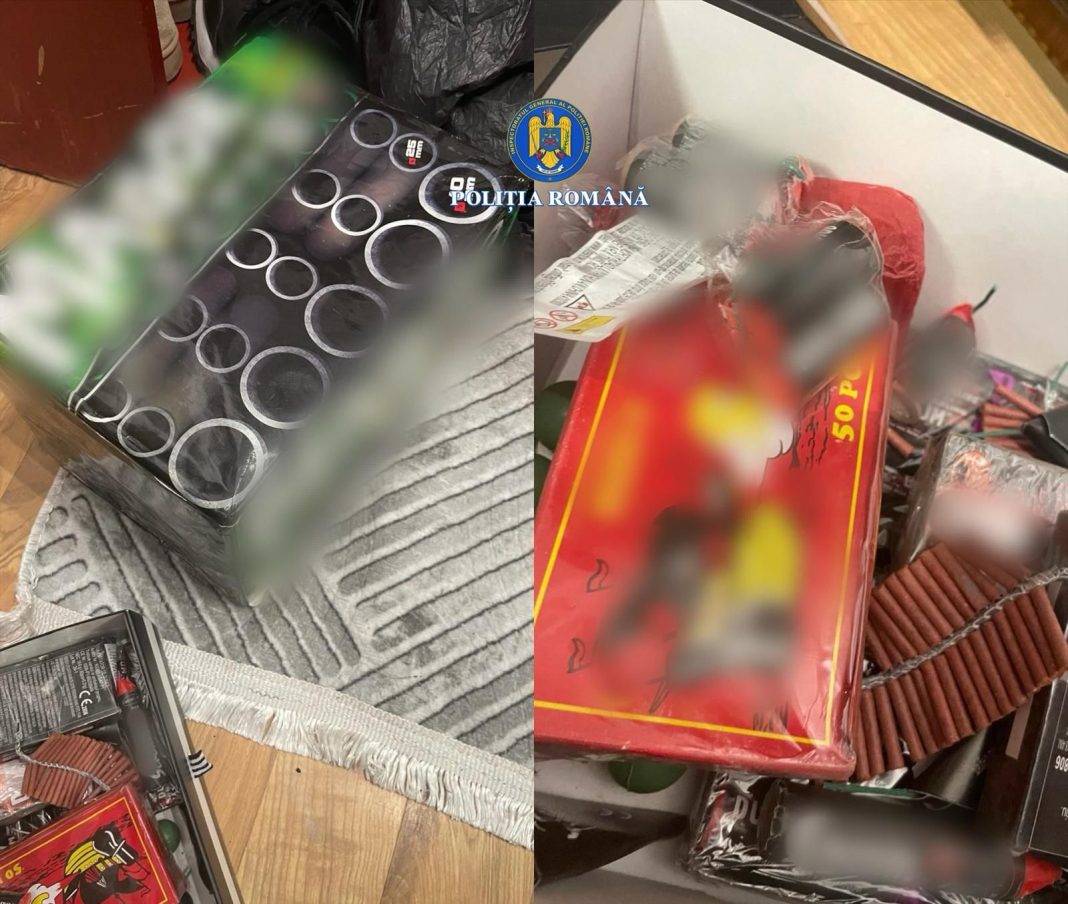 200 de kilograme de articole pirotehnice, confiscate în Târgoviște 