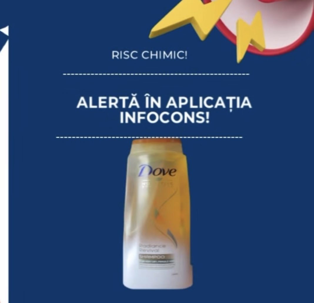 Alertă InfoCons pentru consumatori: Șampon Dove – produs marcat ca periculos pentru sănătate