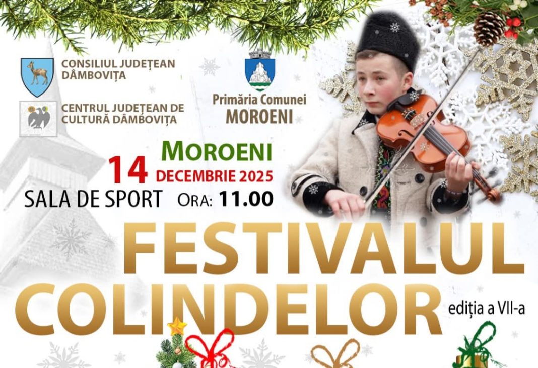 Festivalul Colindelor revine la Moroeni – ediția a VII-a, 14 decembrie 2025